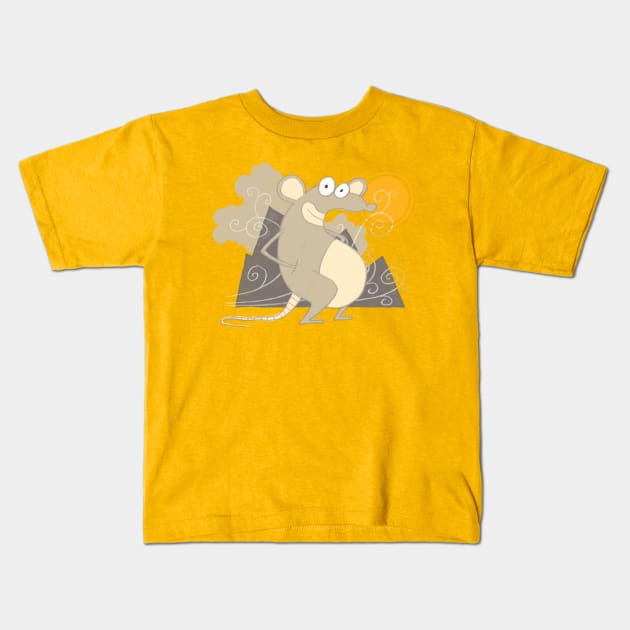 Relaxed rat Kids T-Shirt by jurjenbertens